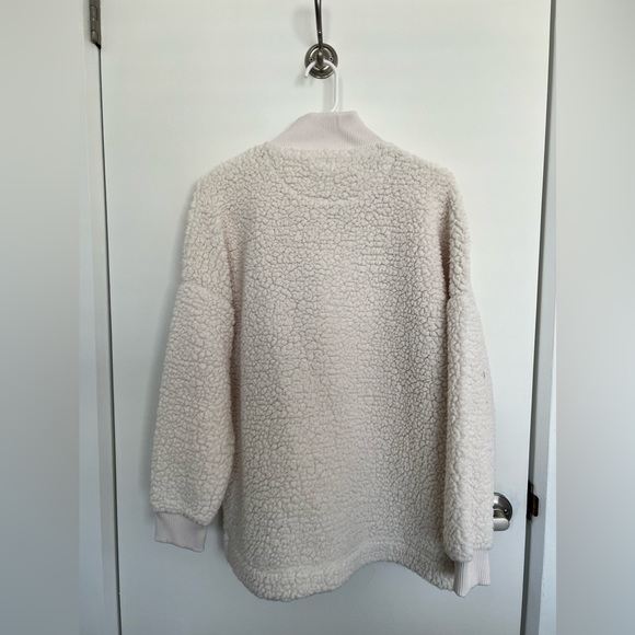 Aerie Dream Sherpa Quarter Zip Sweatshirt - Picture 3 of 3